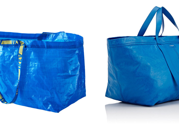 Ikea vs Balenciaga: 600 000 forintért árulja a nagy kék táskát a luxusmárka