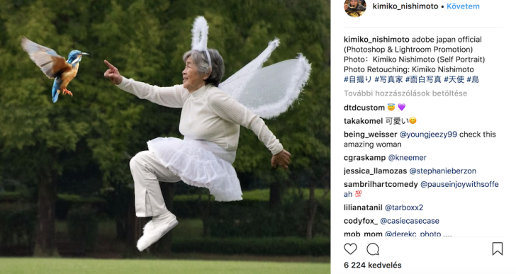 90 éves japán nagyi az Instagram új sztárja